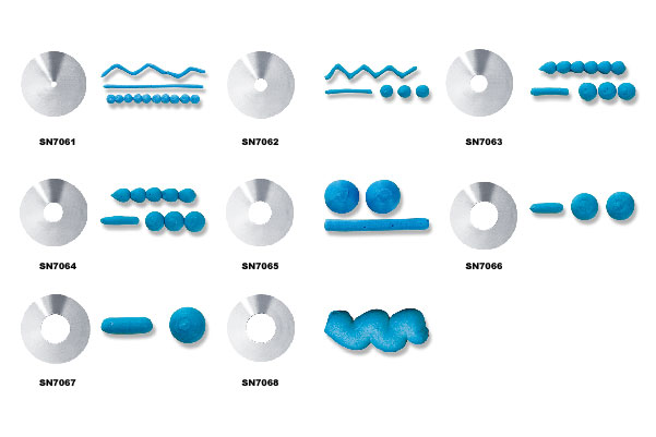SN7061 Наконечник на кондитерский мешок Круглая 1,5х18х35