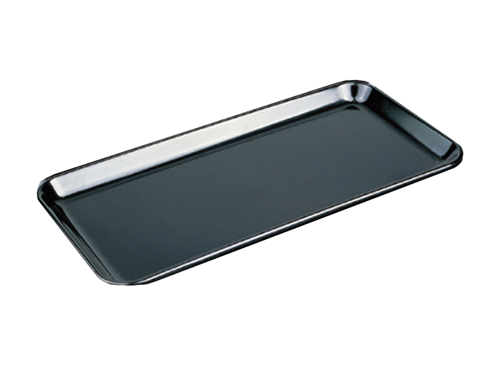 SN4384 Поднос для выкладки продукции пластиковый прямоугольный, черный, 300х150х17