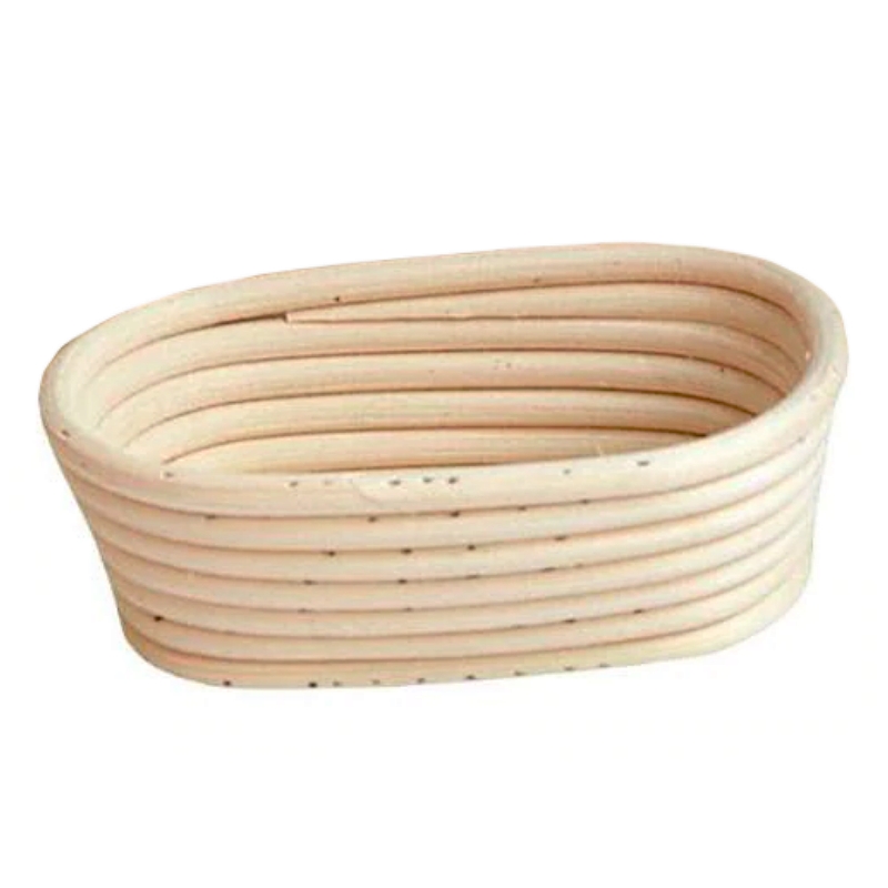 SN4512 Форма овальная из лозы (ротанга) для расстойки теста 150*80*50 (на 120 гр теста)