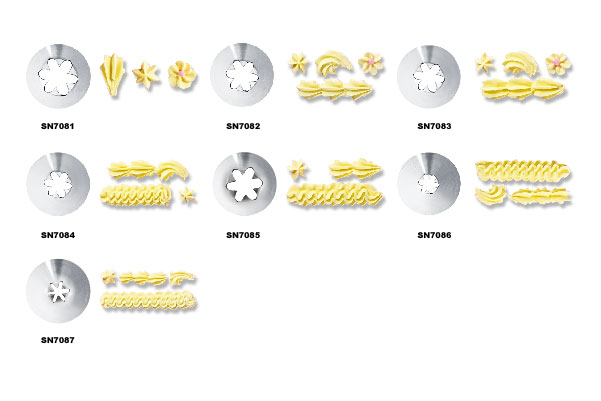 SN7081 Наконечник на кондитерский мешок Цветочек 19X35X50