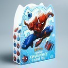 Коробка складная "С Новым годом!", Человек-паук, 15 х 11 х 5 см   4344404