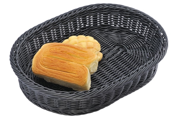 SN4555 Корзина пластиковая черная овальная 400*300*80