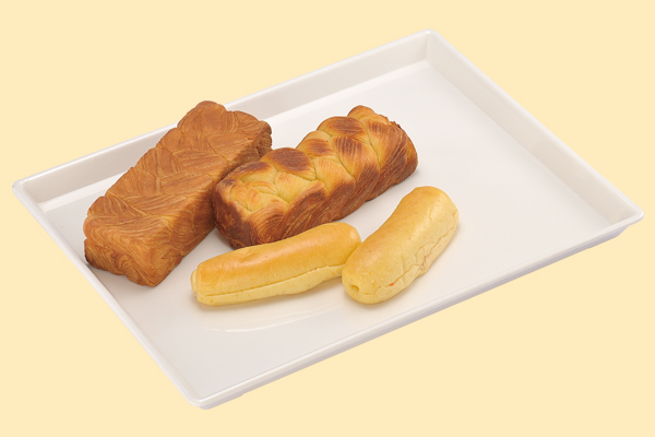 SN4404 Поднос для выкладки продукции пластиковый прямоугольный, слоновая кость, 420*320*24