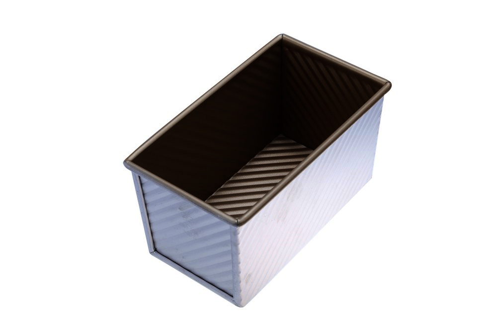 SN2055 Форма рифленая антипригарная (без крышки) для выпечки тостового хлеба 196х106х110 / 186х101