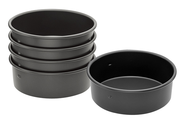 SN5047 8" Форма для выпечки Deep Round Embossed Cake Pan(Hard Anodized) 203мм*197мм*75мм