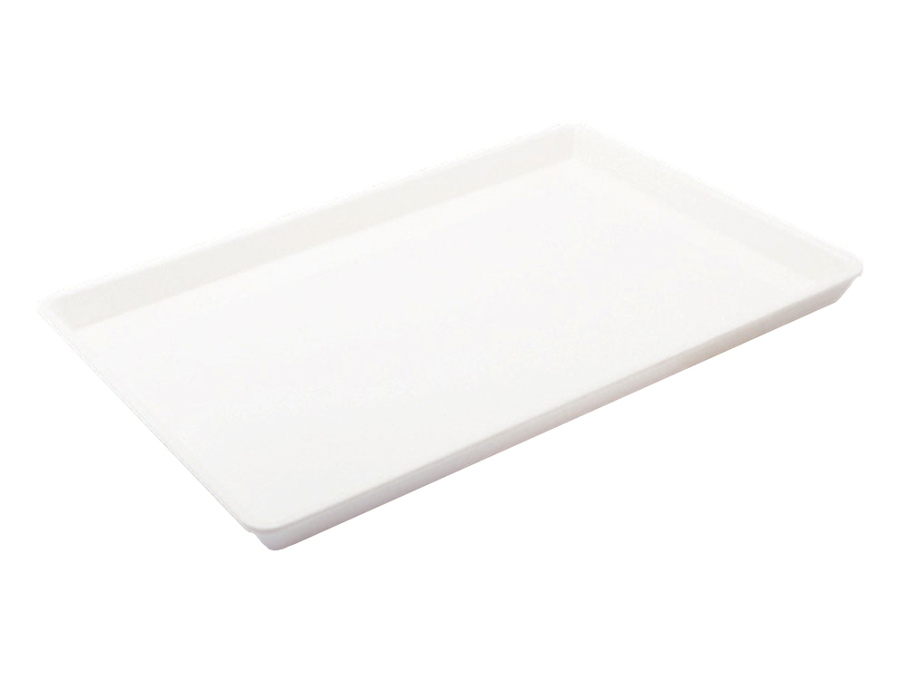 SN4315 Поднос для выкладки продукции прямоугольный, белый рис, 400х280х25