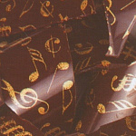 8629 Переводные листы для шоколада НОТЫ (блестящие, 300х400, 24 шт) 2TF12DEC