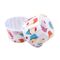 Форма бумажная для выпечки (50х39 мм) БЕЛЫЙ КЕКС