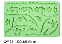 CW-04 Коврик силиконовый для мастики Весна (200х125х7мм)