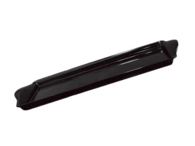 SN4386 Поднос для выкладки продукции пластиковый прямоугольный, черный, 390х165х20