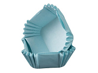 SBL353525 Капсулы бумажные для конфет Голубые квадрат 35*35 мм
