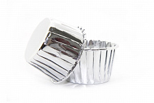Форма алюминиевая для выпечки (50*39 мм) Серебро 50 шт/уп