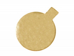 Pasticciere. Подложка золото с держателем круг D80 мм (толщина 0,8 мм) 100 шт/уп