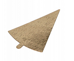 Pasticciere. Подложка золото с держателем треугольник 120*90 мм (толщина 0,8 мм) 100 шт/уп