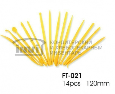 FT-021 Набор палочек для моделирования из сахарной мастики, марципана 14шт. 120мм