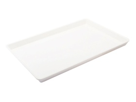 SN4315 Поднос для выкладки продукции прямоугольный, белый рис, 400х280х25